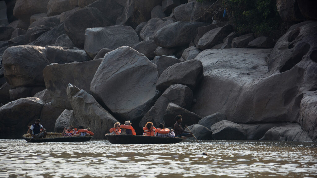 Coracle ride on Tungabhdra