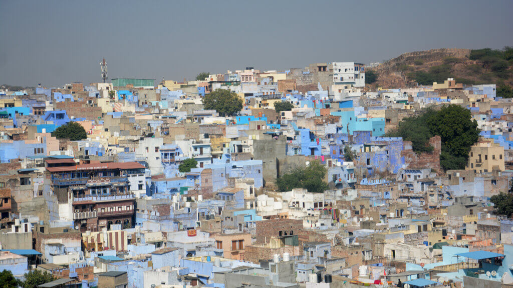 Blue city from fort of Jodhpur