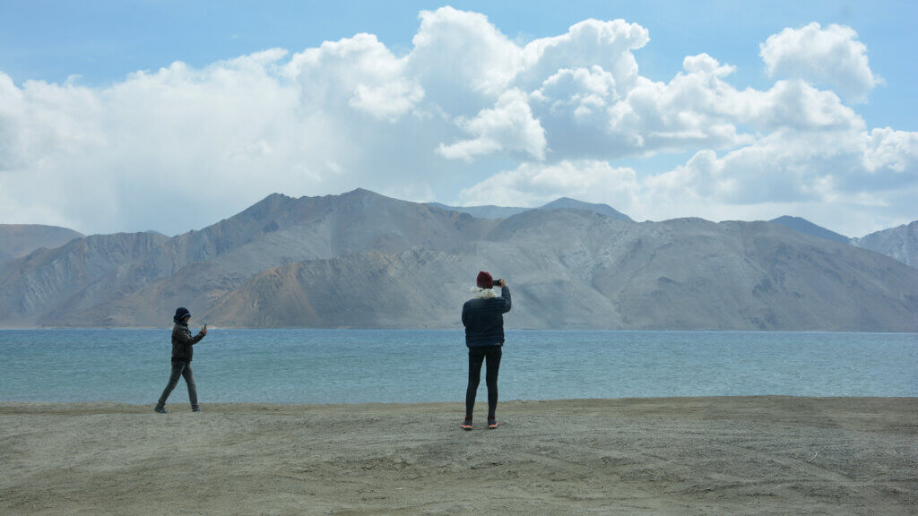 Pangong Lake in the morning