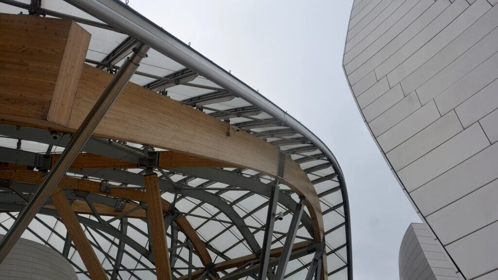 The stone, the glass, the wood