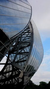 The glass and the sky and the reflection