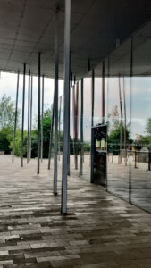 A shamiyana like structure of Stonehenge visitors centre