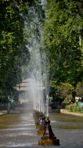 Fountains in MughalGarden