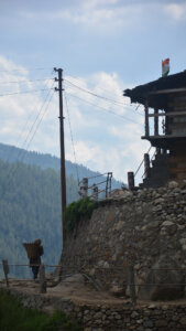 A house pearched on hill