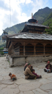 The public square near Someshwar temple Osla
