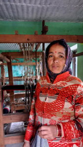 Handloom Unit and weaver lady